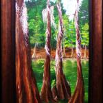 Susan L. Tanner "Mossy Breeze" Oil on Canvas 15"x30"