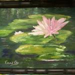 Emma Kay Robinson "Lilly's Pad" Oil on Canvas 12"x16"